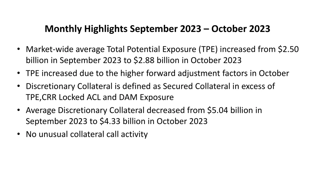 monthly highlights september 2023 october 2023