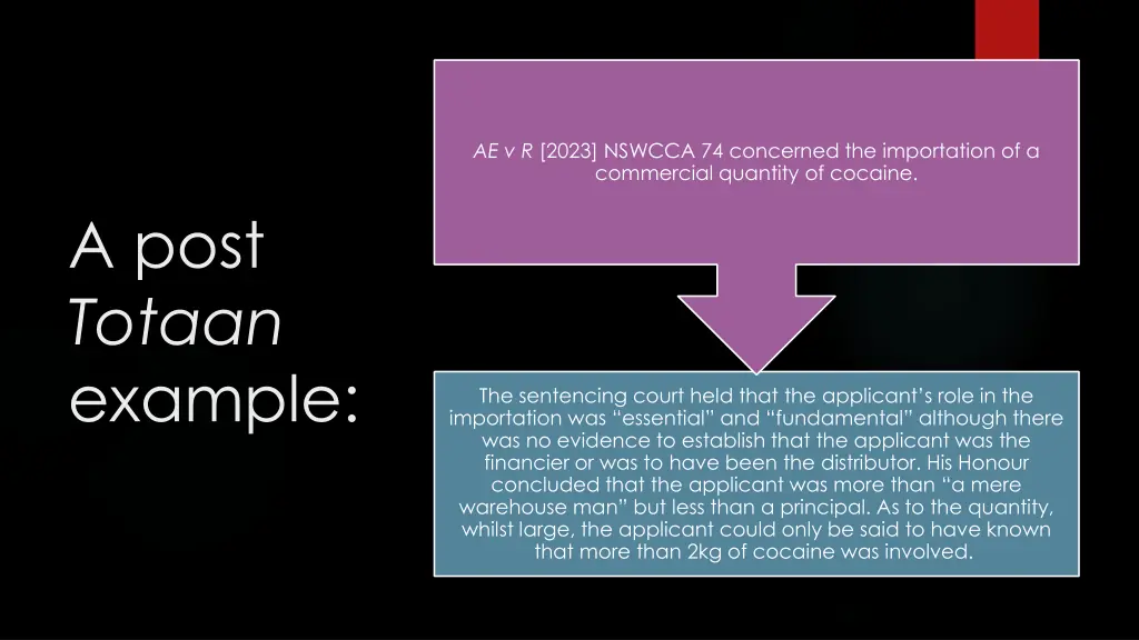 ae v r 2023 nswcca 74 concerned the importation