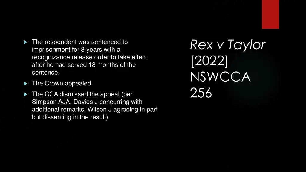 rex v taylor 2022 nswcca 256