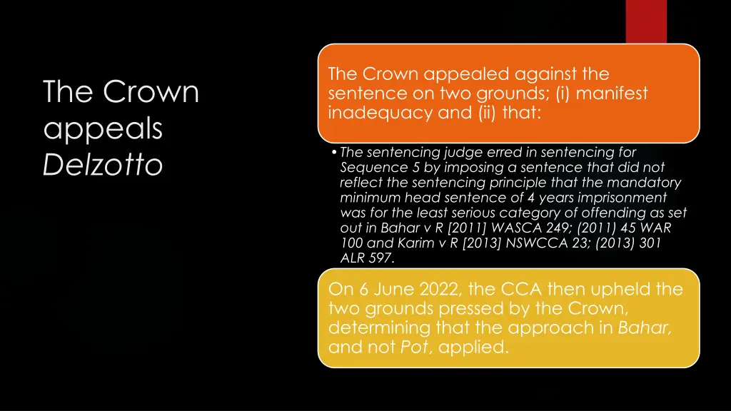 the crown appealed against the sentence