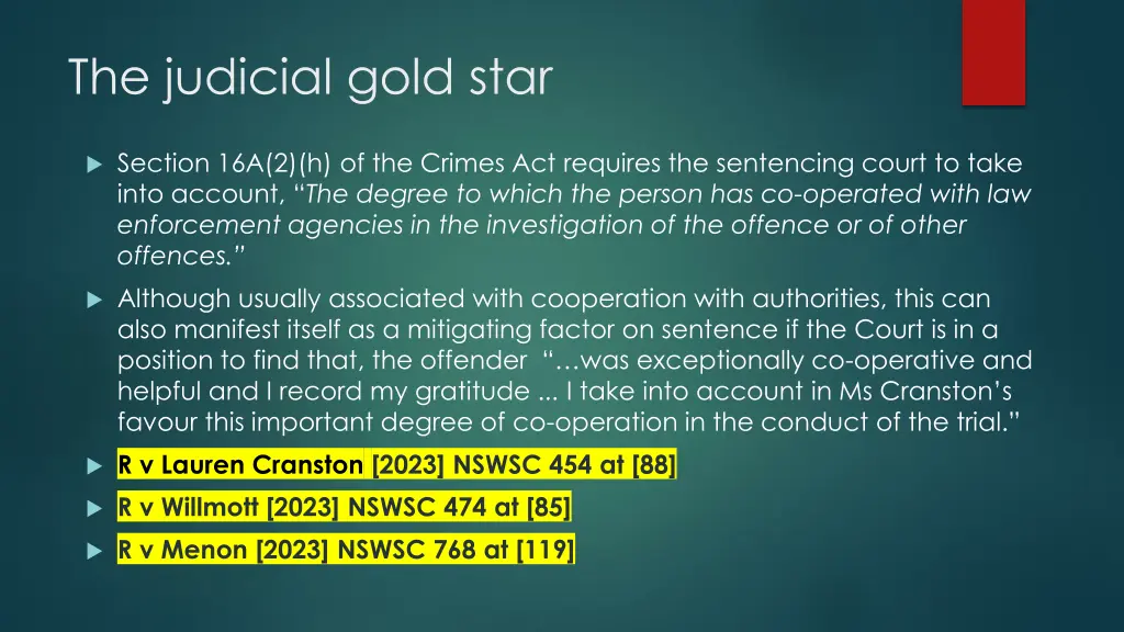 the judicial gold star