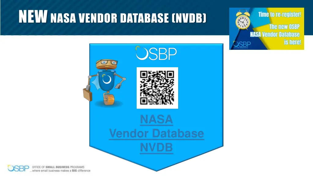 new nasa vendor database nvdb