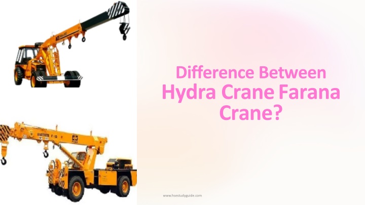 difference between hydra cranefarana crane