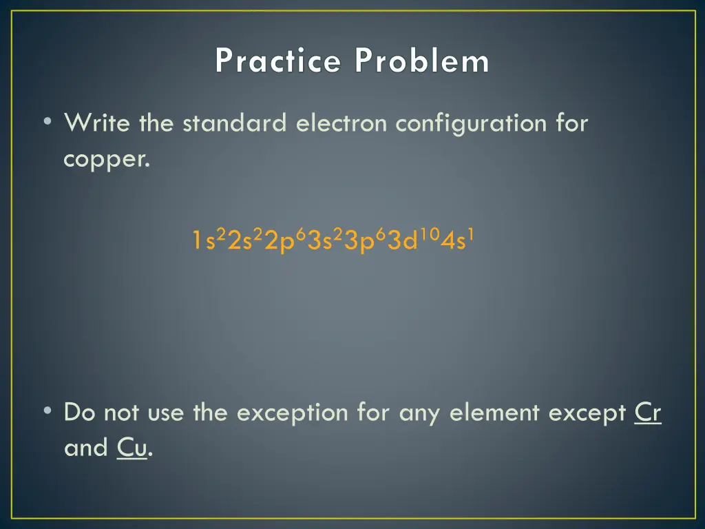 practice problem