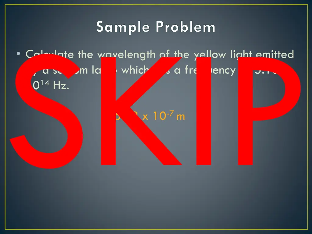 sample problem 3
