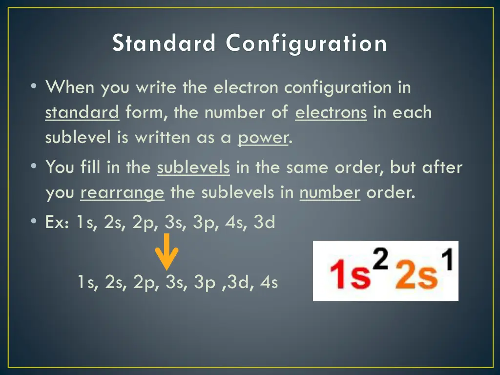 standard configuration