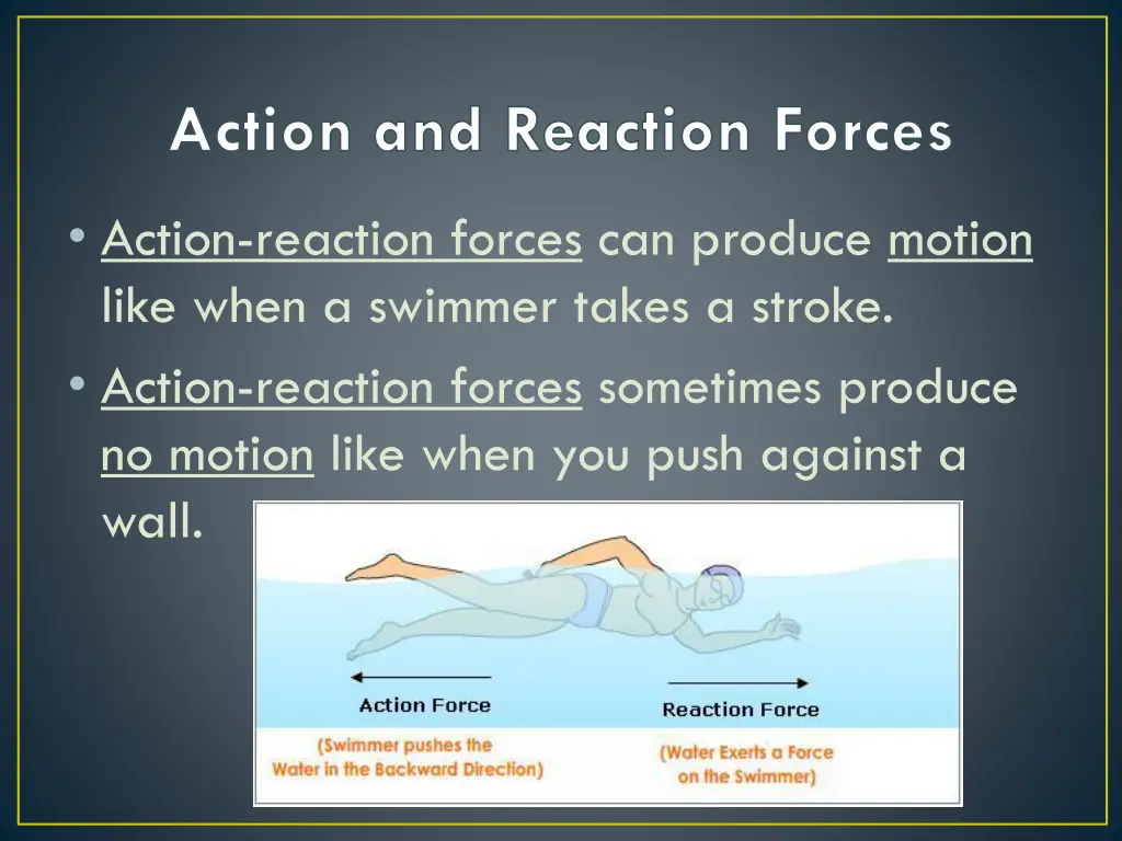 action and reaction forces