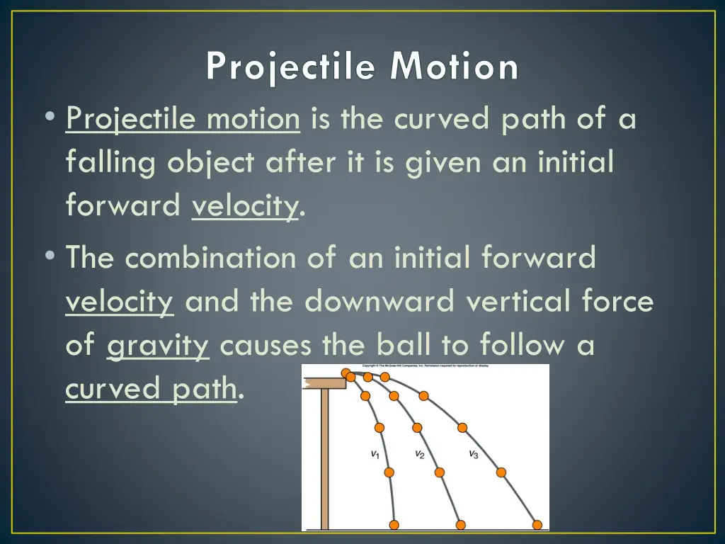 projectile motion