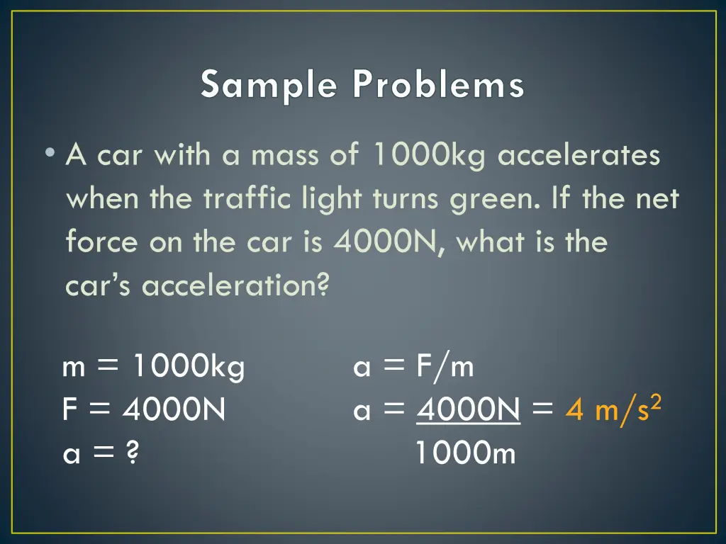 sample problems