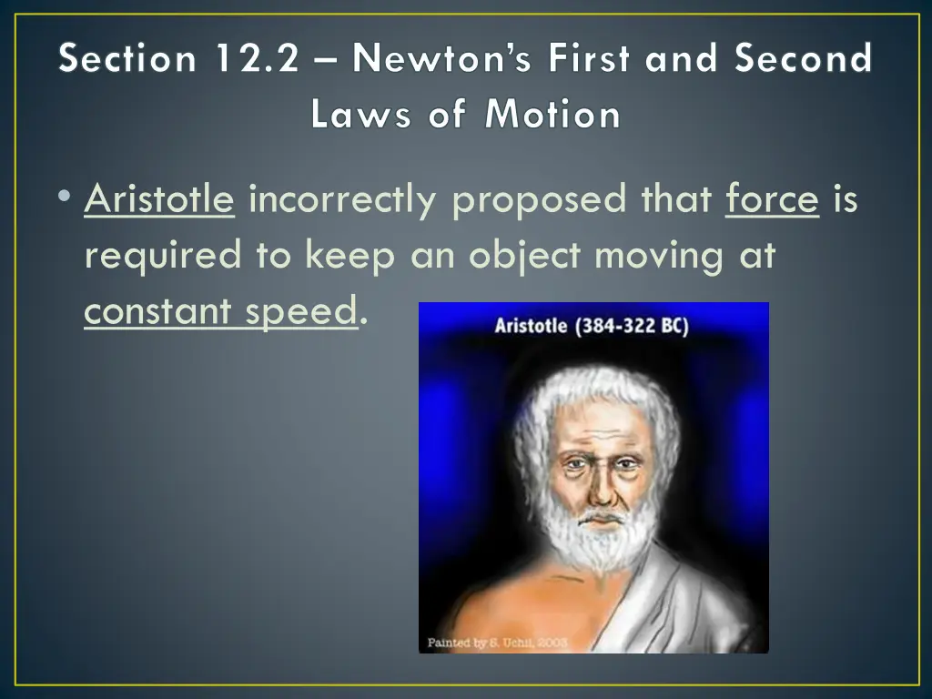 section 12 2 newton s first and second laws