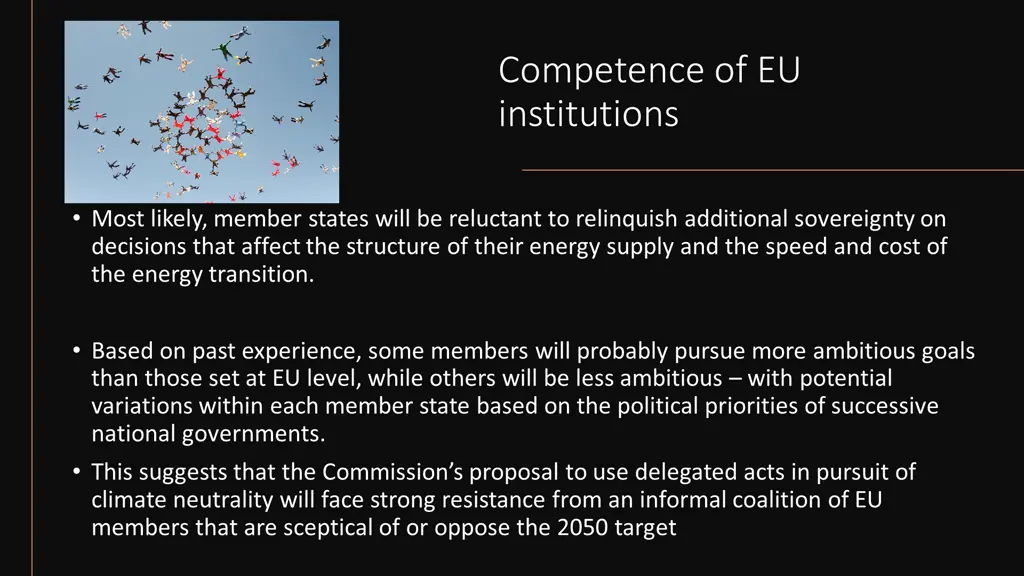 competence of eu institutions