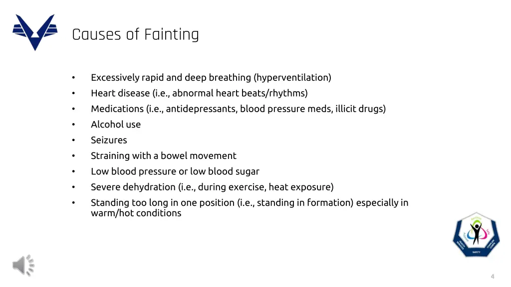 causes of fainting