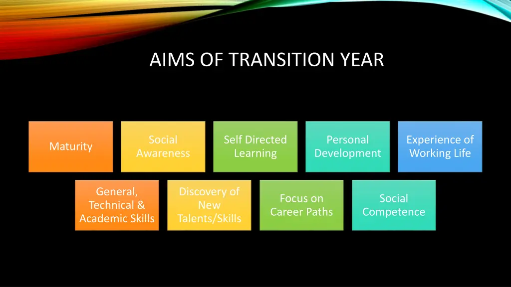 aims of transition year