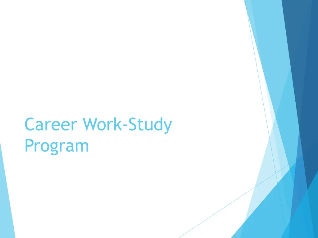 career work study program