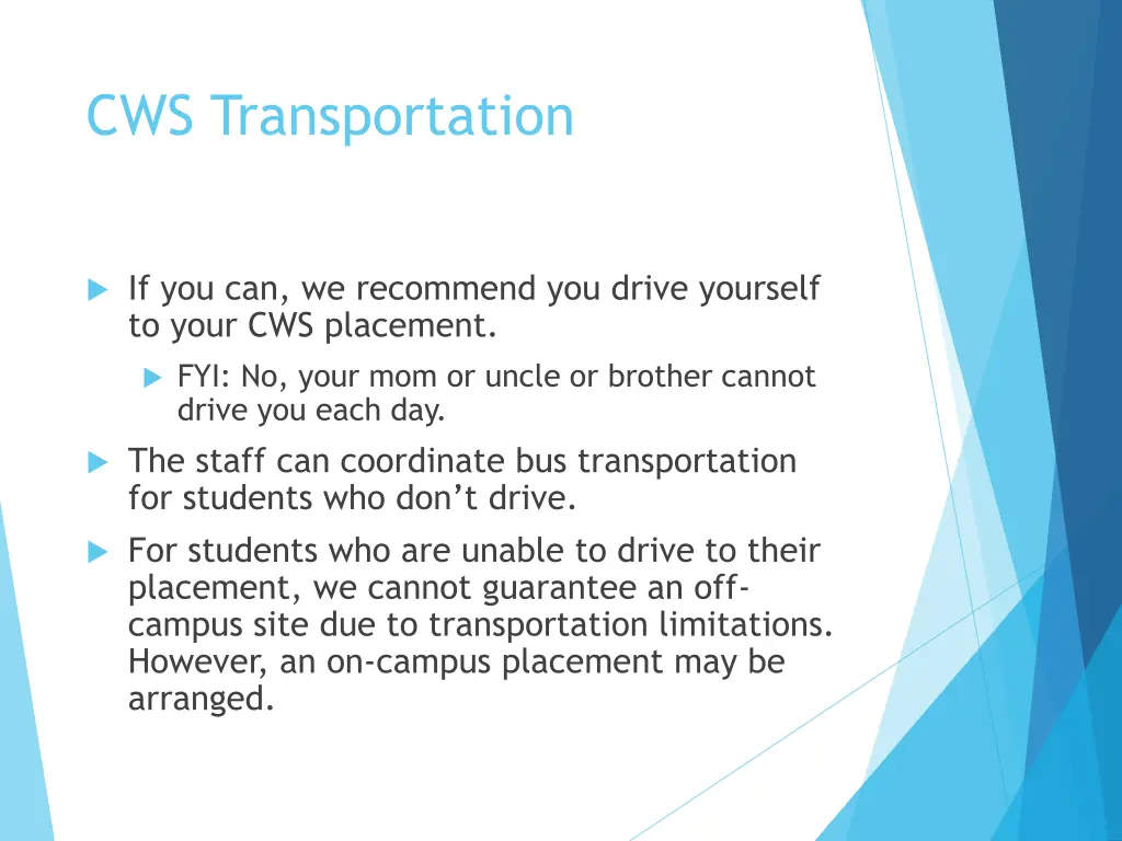 cws transportation