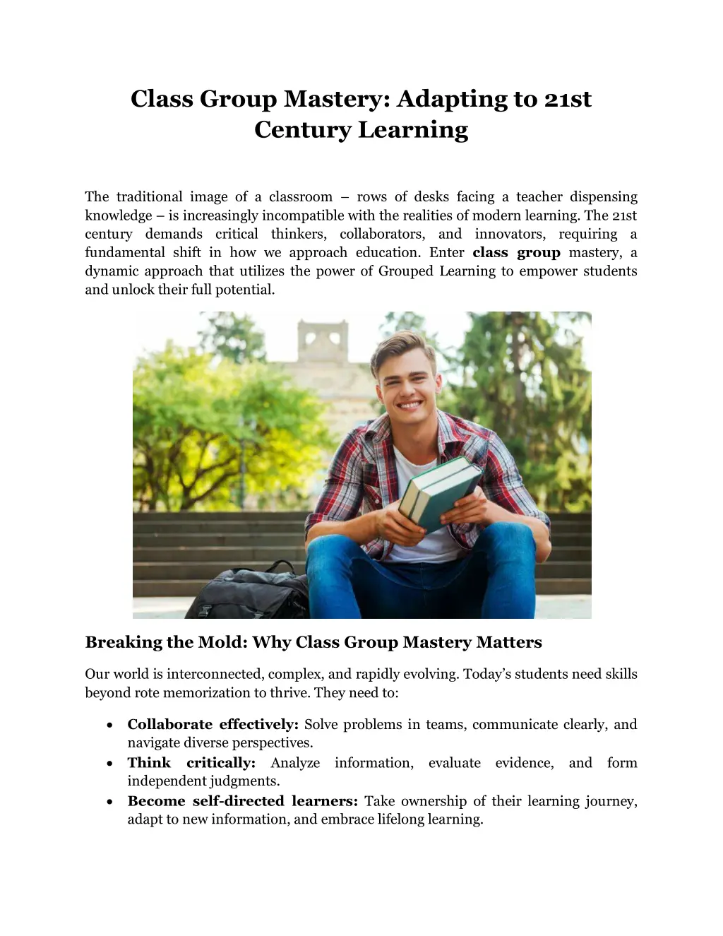 class group mastery adapting to 21st century