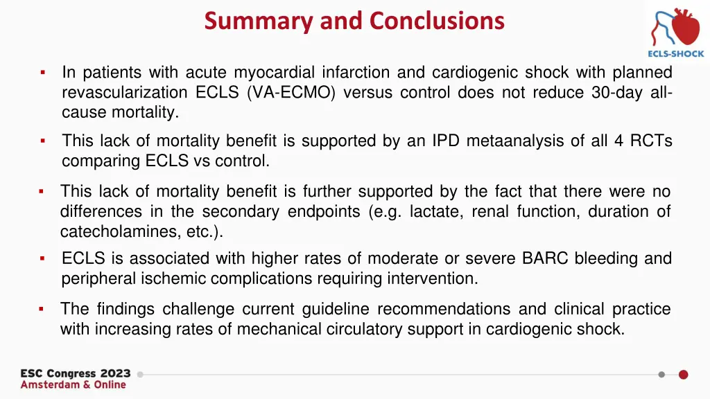 summary and conclusions