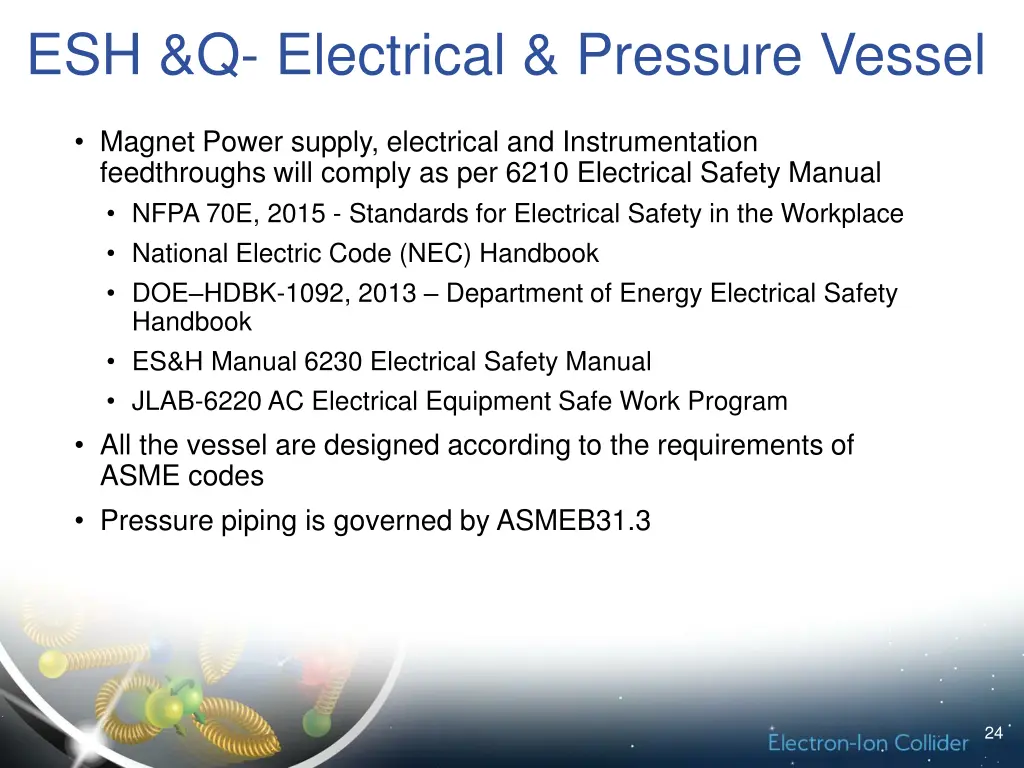 esh q electrical pressure vessel