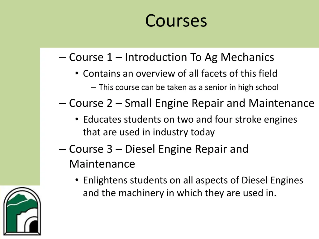 courses