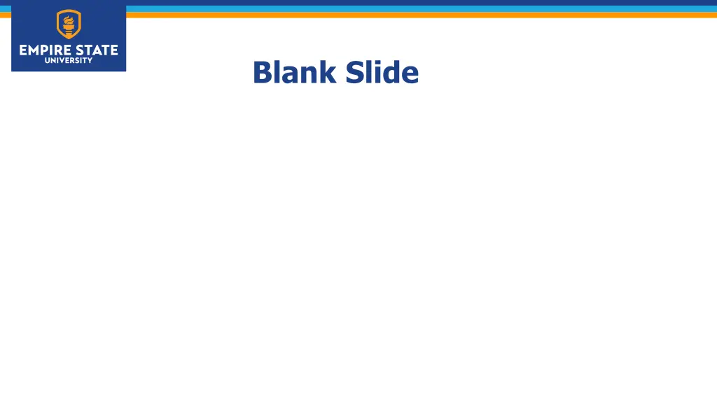 blank slide