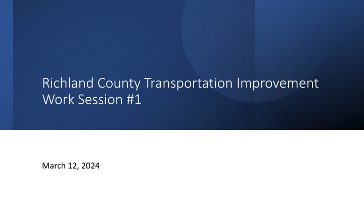 richland county transportation improvement work