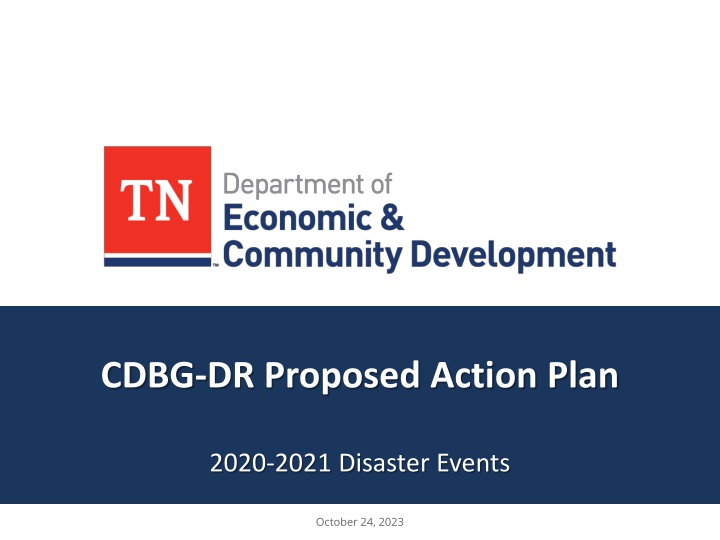 cdbg dr proposed action plan