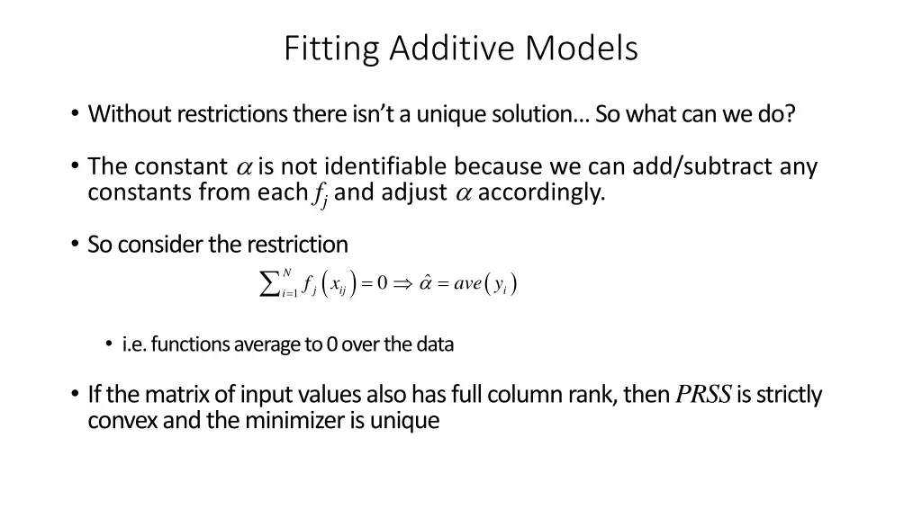 fitting additive models 2