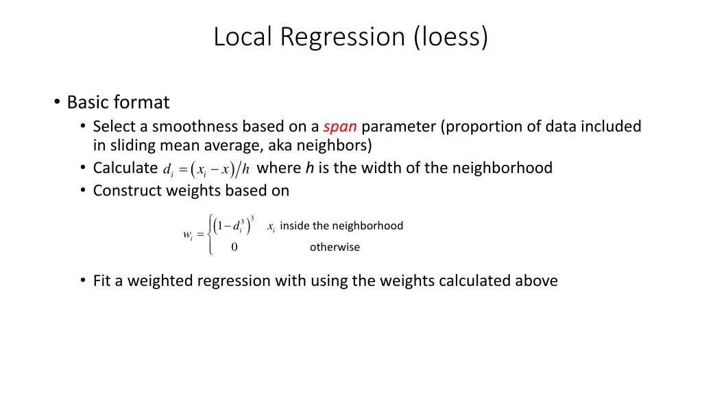 local regression loess 1