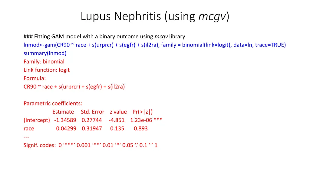 lupus nephritis using mcgv