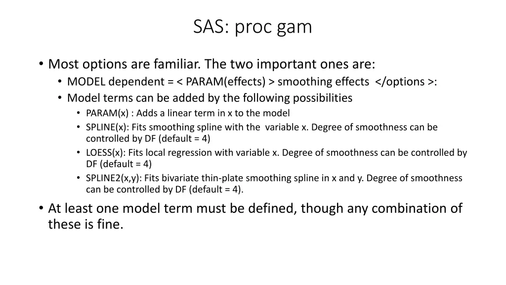 sas proc gam 1