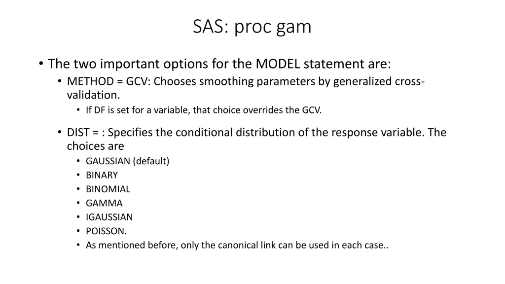 sas proc gam 2