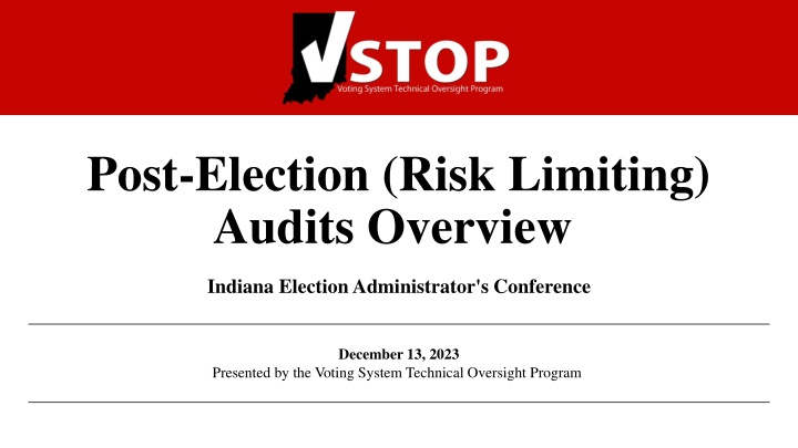 post election risk limiting audits overview