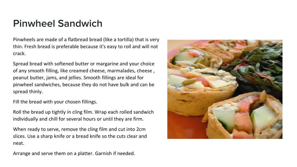 pinwheel sandwich