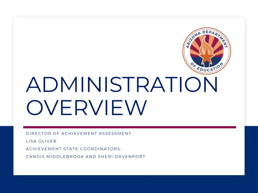 administration overview
