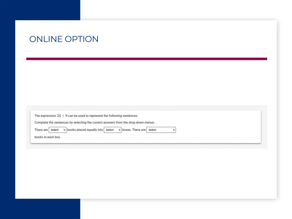 online option 1