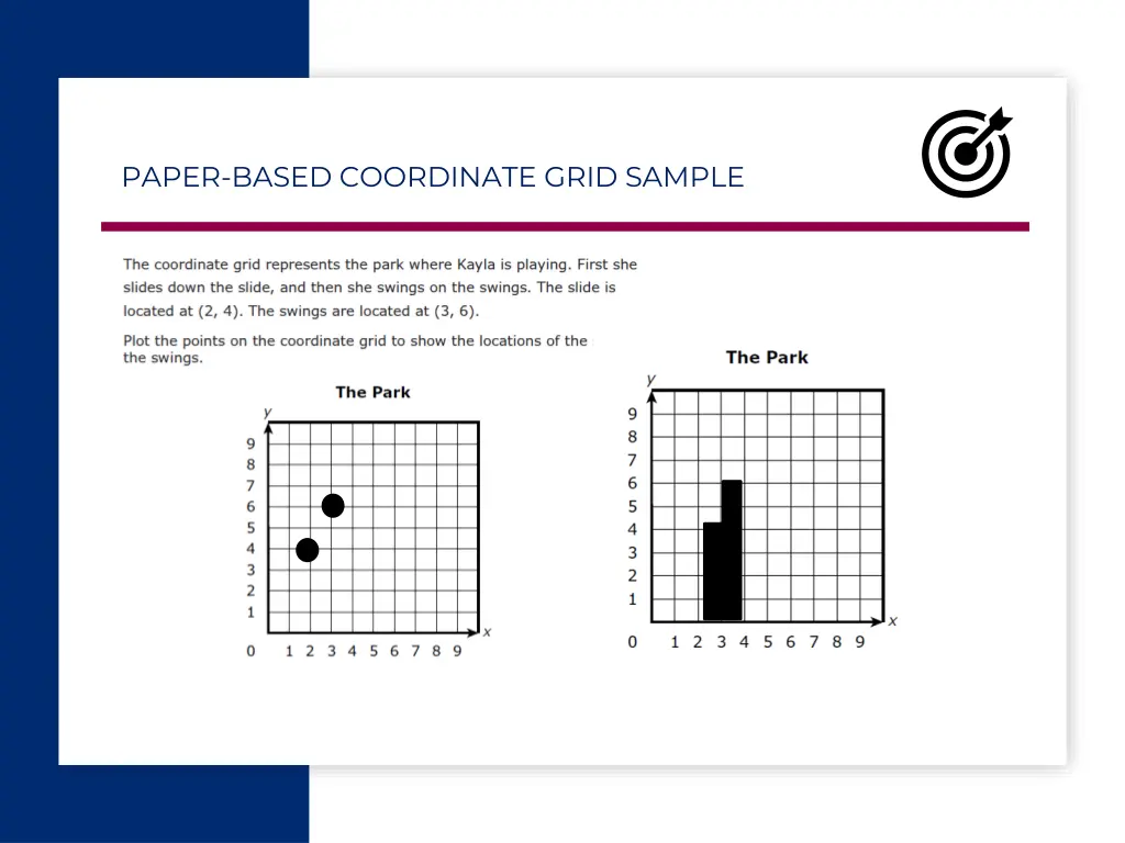 paper based coordinate grid sample