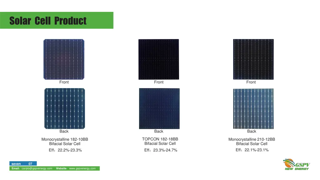 solar cell product