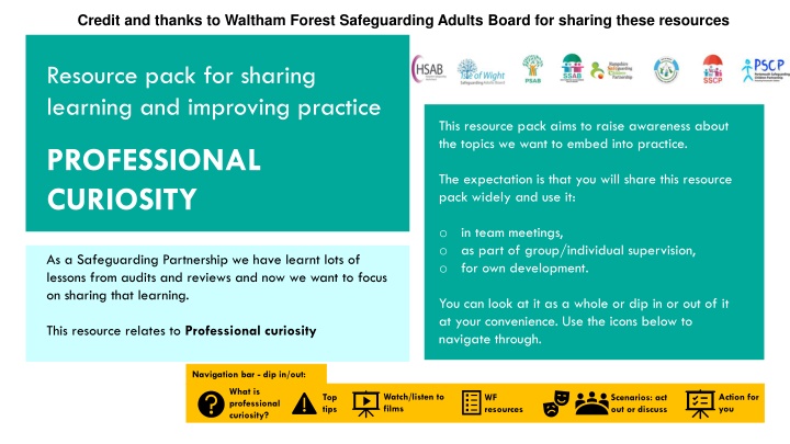 credit and thanks to waltham forest safeguarding