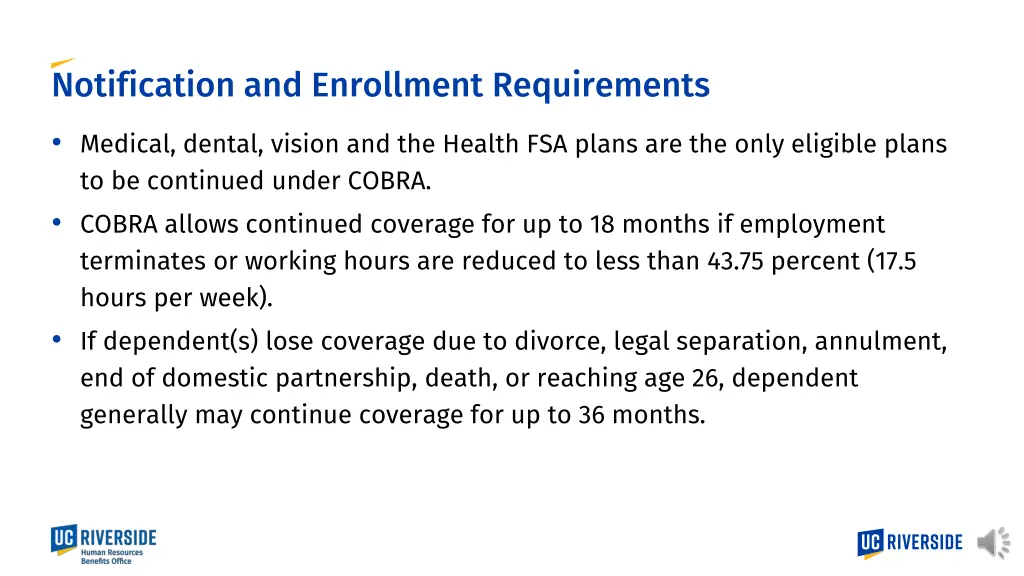 notification and enrollment requirements