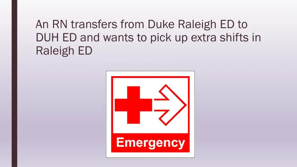 an rn transfers from duke raleigh