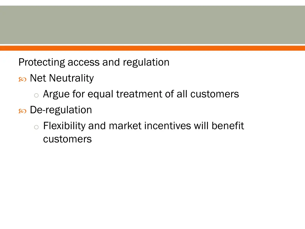 protecting access and regulation net neutrality