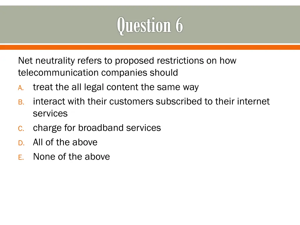 question 6