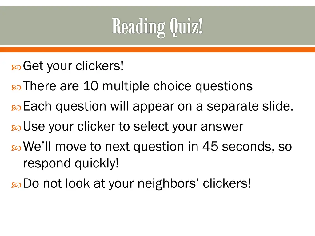 reading quiz