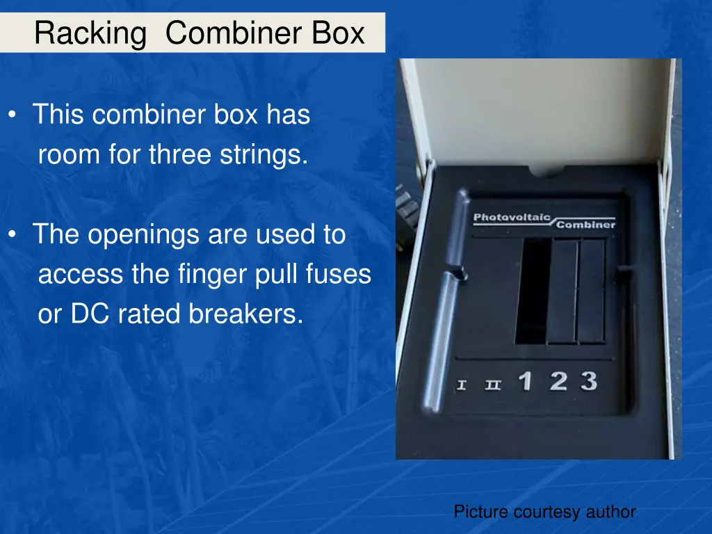 racking combiner box 11