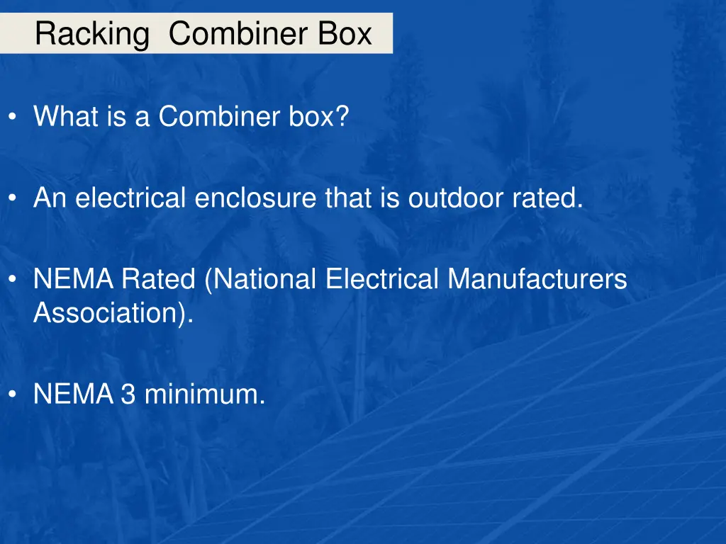 racking combiner box 2