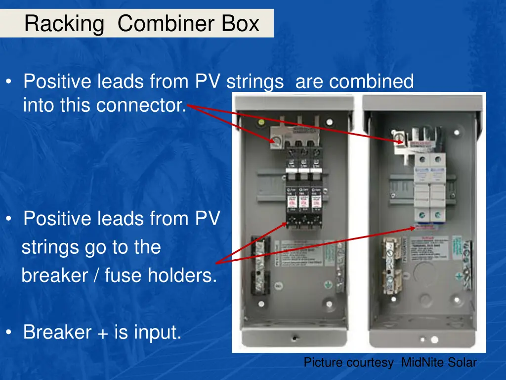 racking combiner box 20