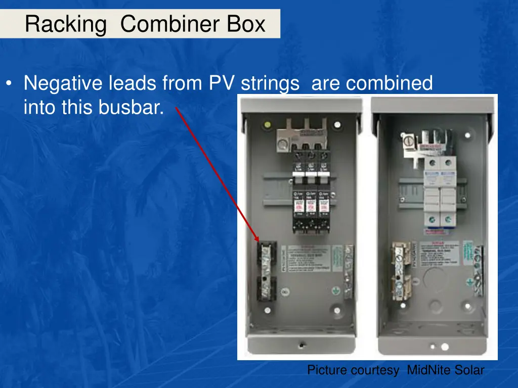 racking combiner box 21