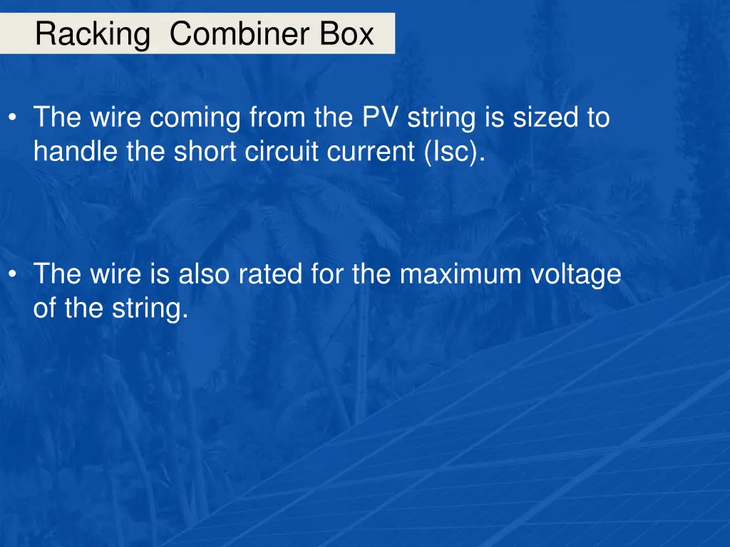 racking combiner box 5