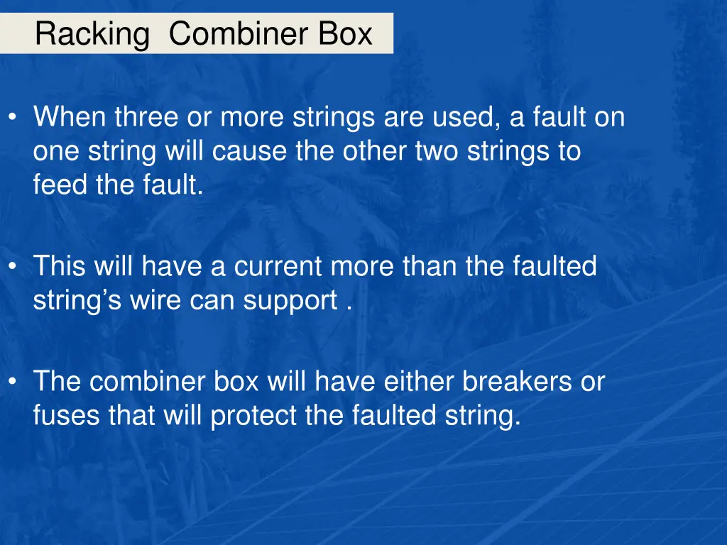 racking combiner box 8