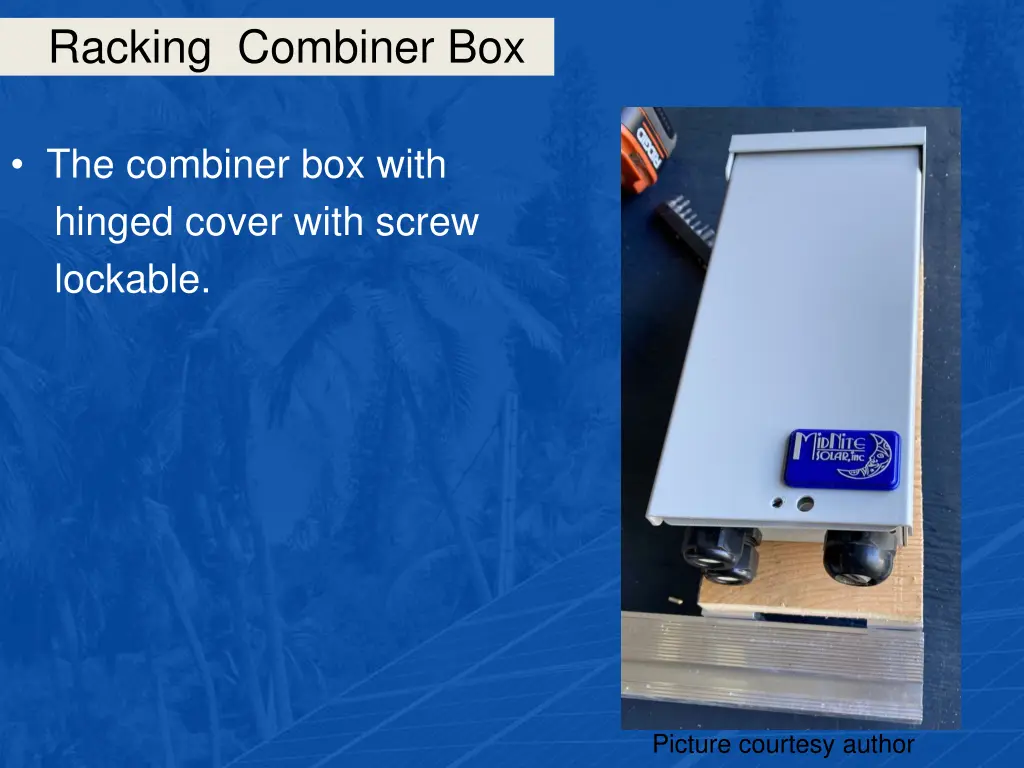 racking combiner box 9